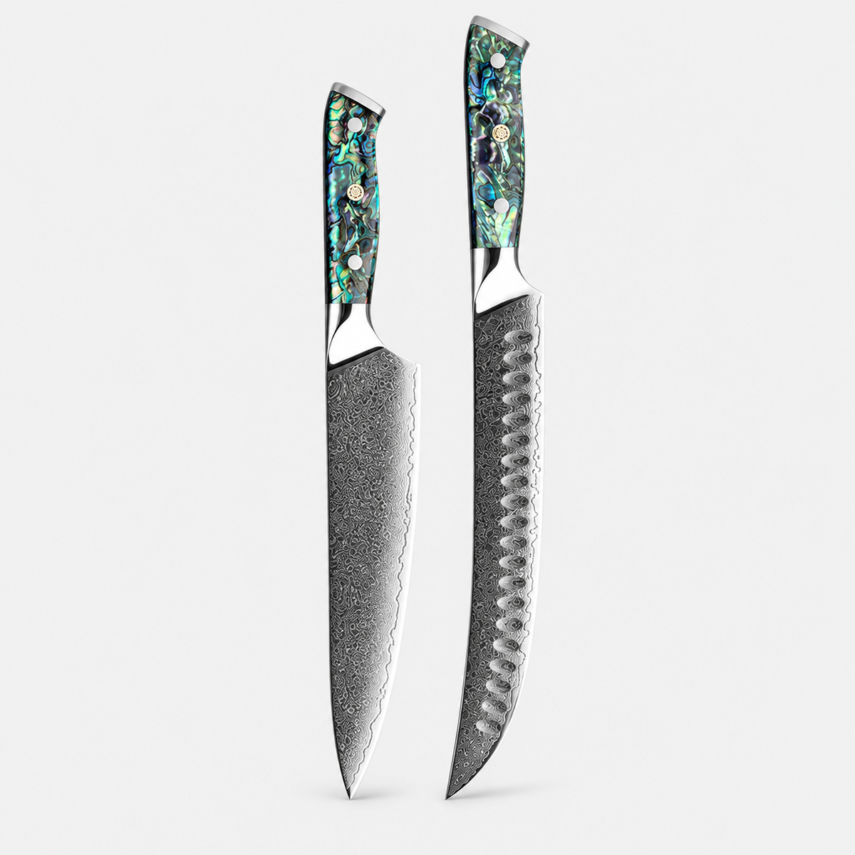 Nacre Grand Service — 11 couteaux Damas