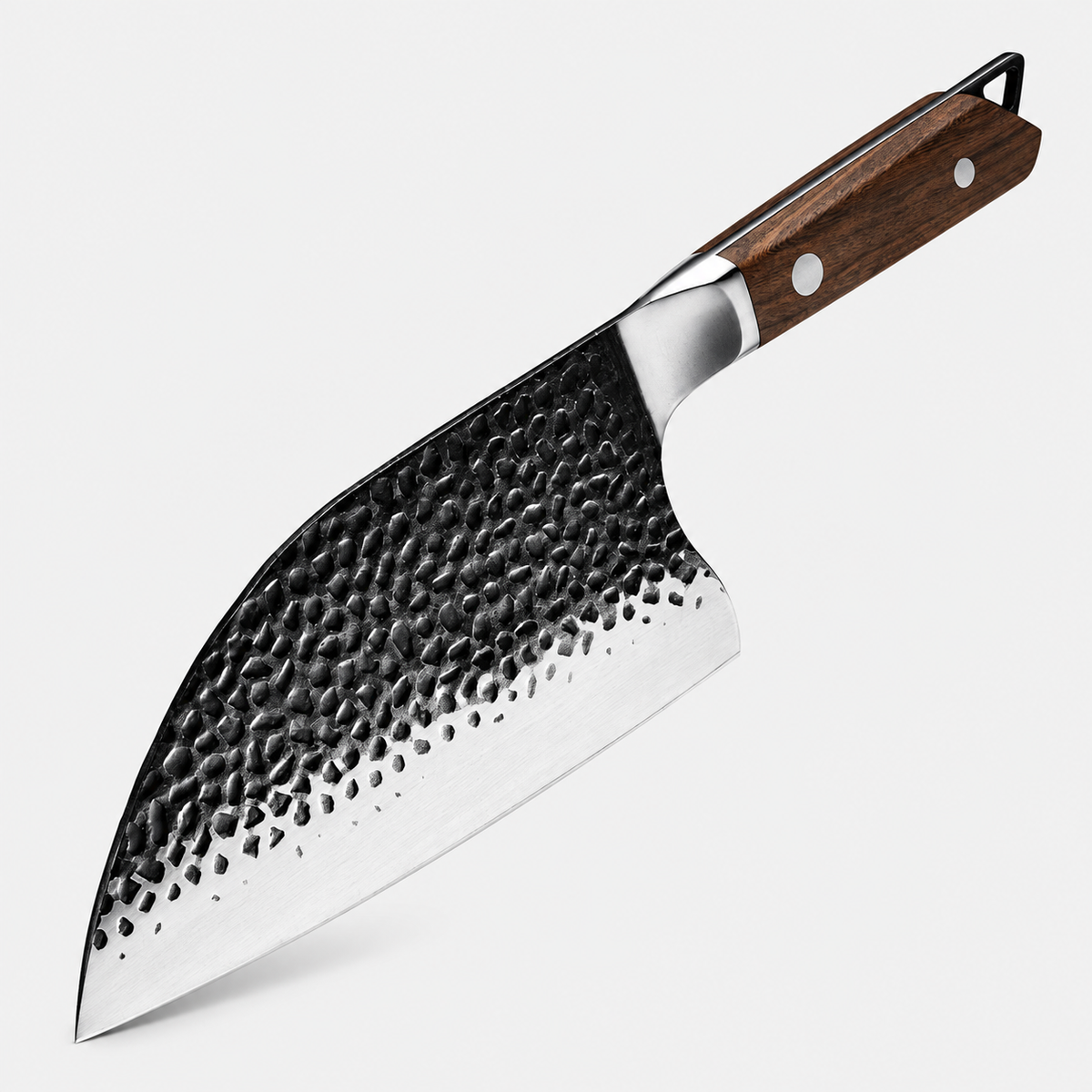 Couperet Braise — Couteau de préparation avec étui — vue complète sur fond gris