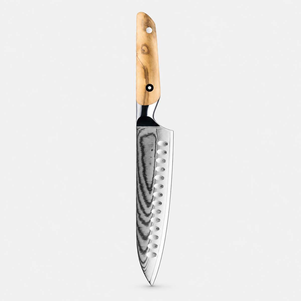 Olivier Service — 5 couteaux Damas et fusil