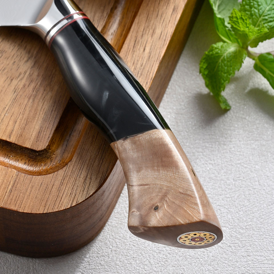 Couteau à steak Obsidienne — 12,7 cm — détail et mise en situation