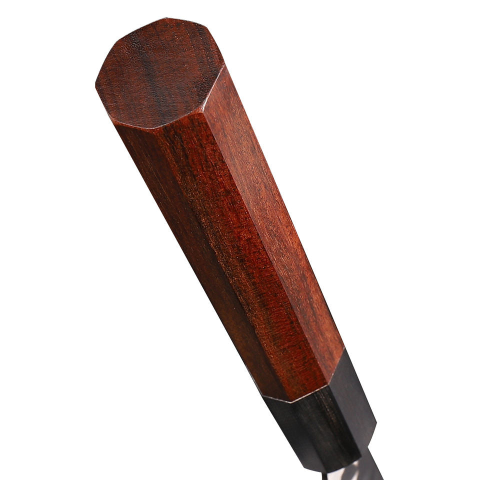 Santoku Bois Brut — 17,8 cm — détail et mise en situation