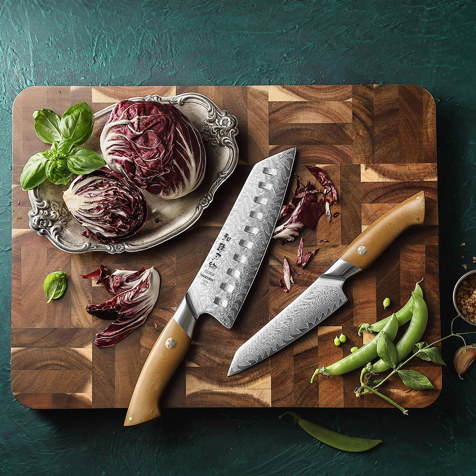 Duo Linéo — 2 couteaux Santoku & Utilitaire — vue 2