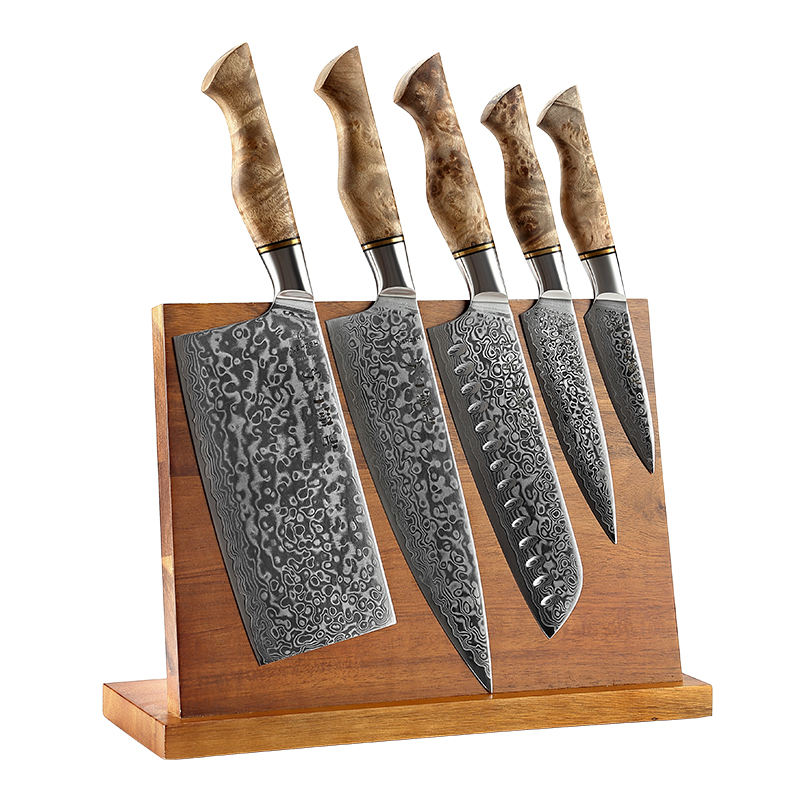 Coffret Clairbois — 4 couteaux et support magnétique — contenu complet