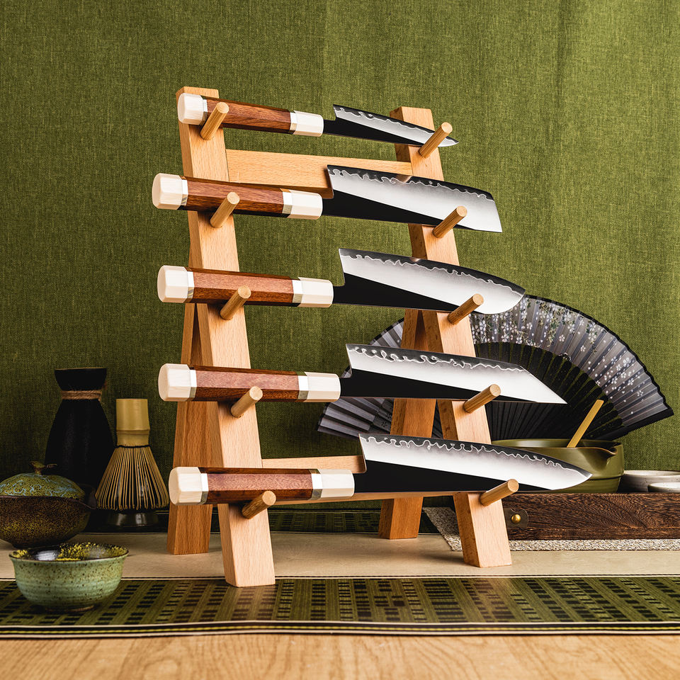Bois Ivoire — 5 couteaux et coffret