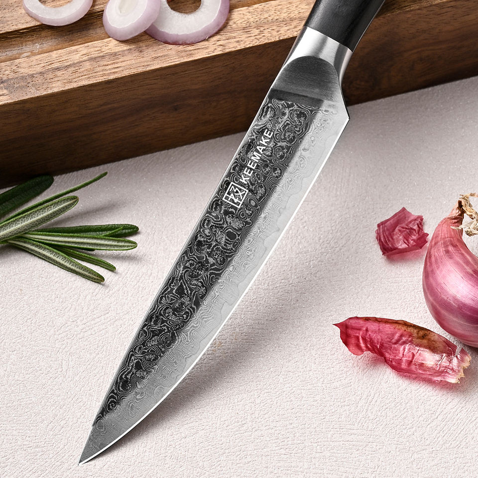 Couteau utilitaire Noctis — 12,7 cm — détail et mise en situation