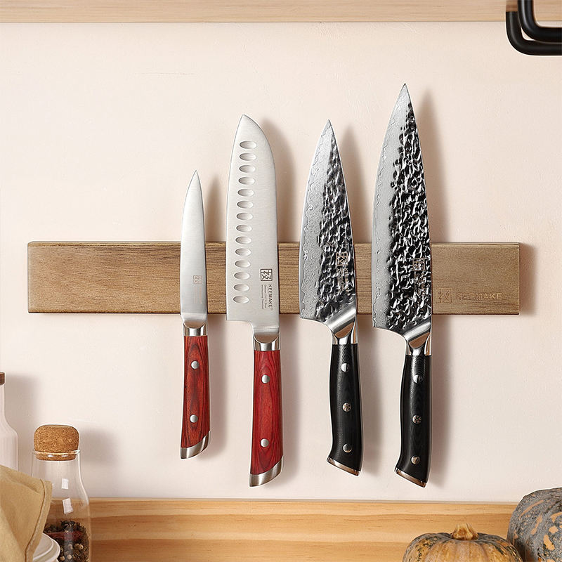 Barre magnétique Acacia — 40,6 cm — détail et mise en situation