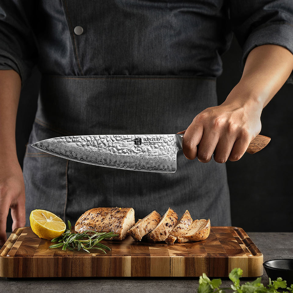 Duo Noyer — 2 couteaux Chef & Utilitaire — vue 5