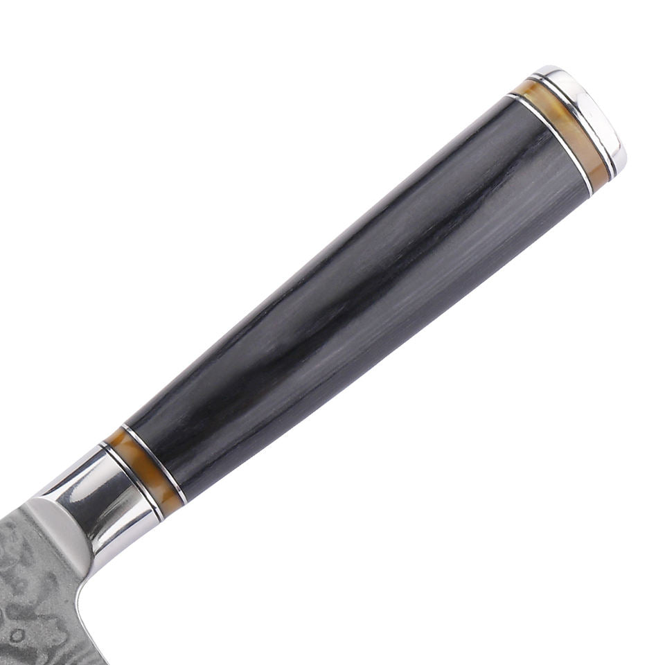 Couteau de chef Ébène Cuivré — 20,3 cm — détail et mise en situation