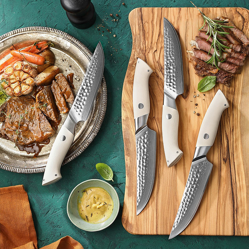 Épure — 4 couteaux à steak Damas — détail 1