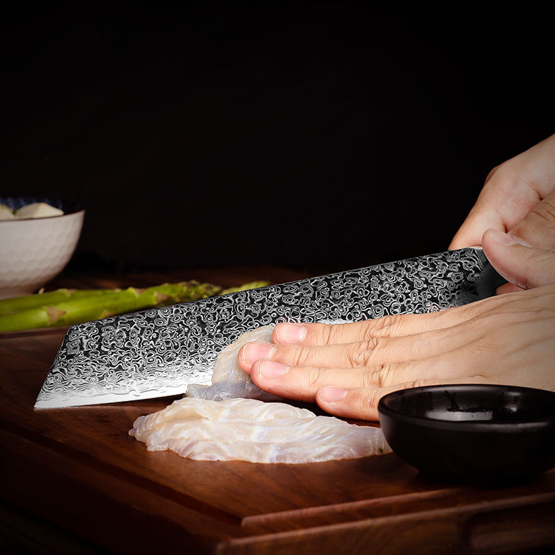 Kiritsuke Obscur — Couteau Damas 8,2 pouces