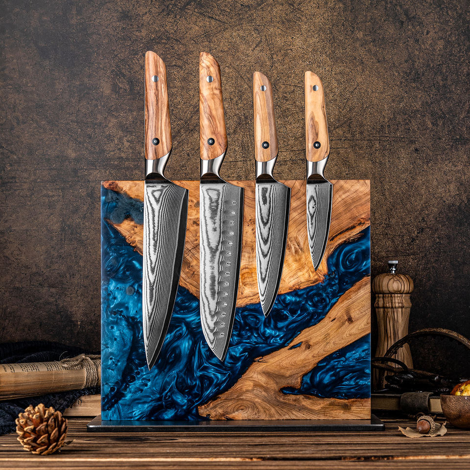 Rivière Bleue — Support magnétique bois et résine