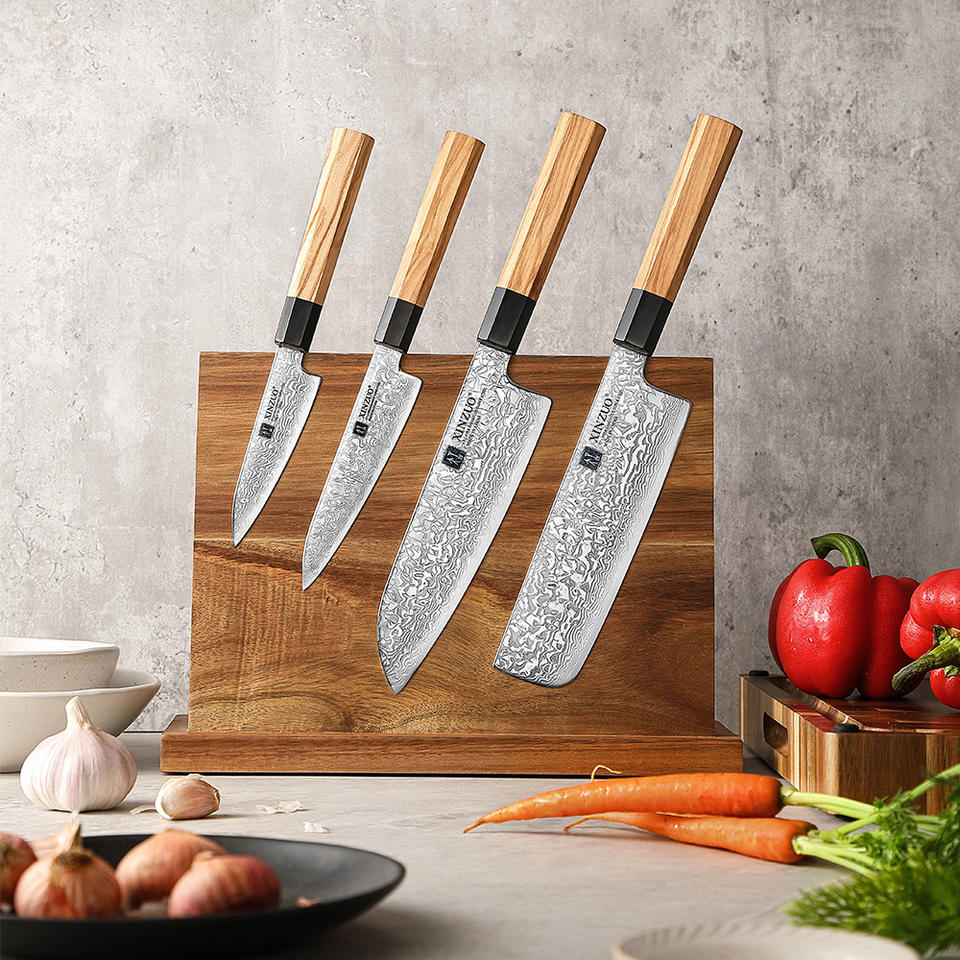 Coffret Olivette — 4 couteaux et support magnétique — vue 4