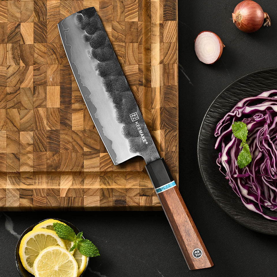 Nakiri Sillage — 17,8 cm — détail et mise en situation