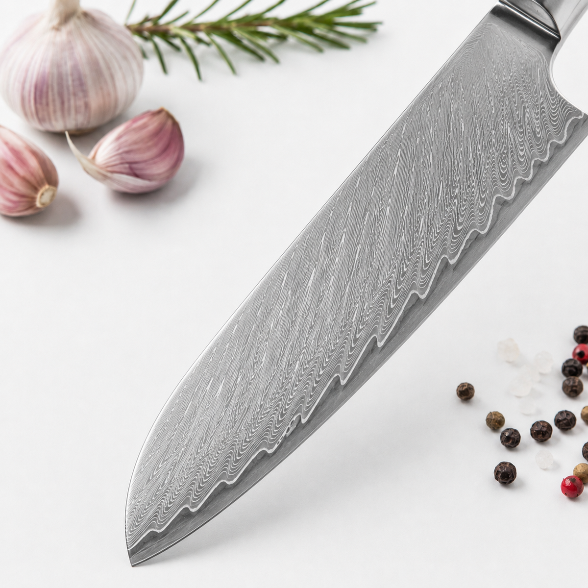 Couteau Santoku Japonais en acier - Série Nami — vue 4