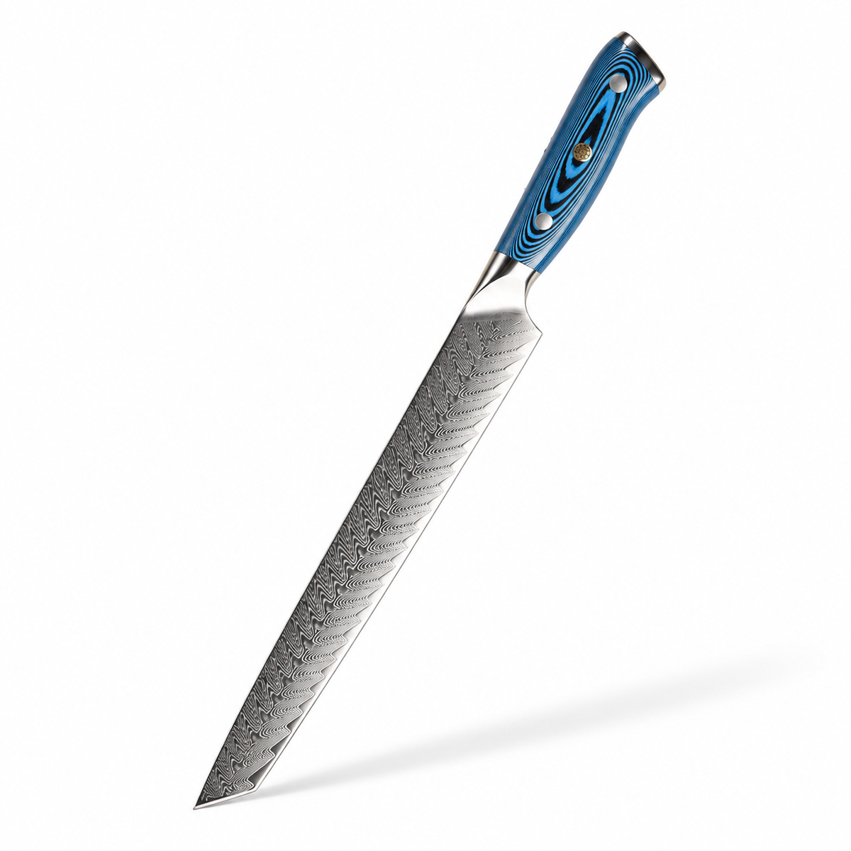 Couteau à trancher Amber Bleu — La finesse de la coupe