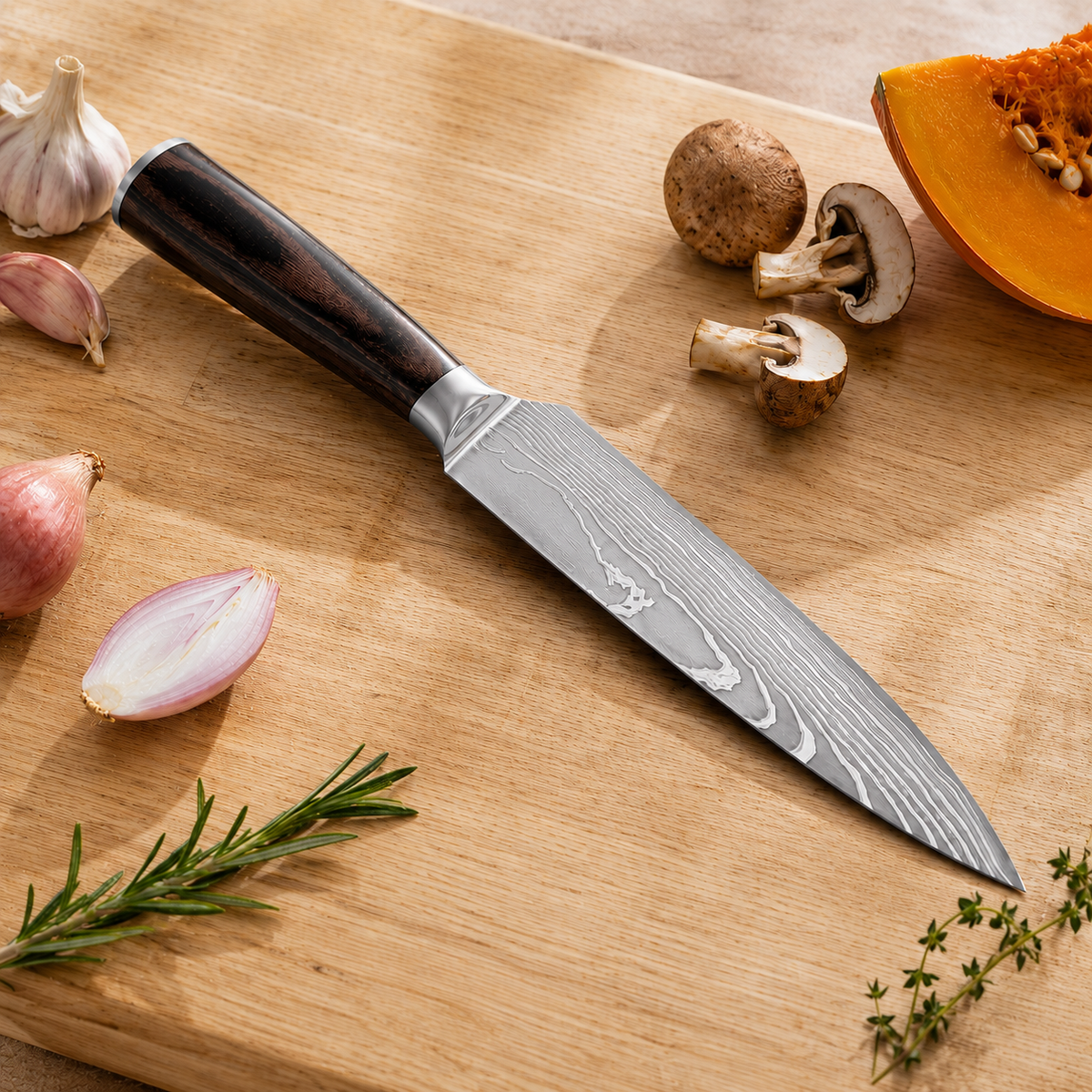 Couteau de chef Japonais en acier - Série Kuro — vue 4