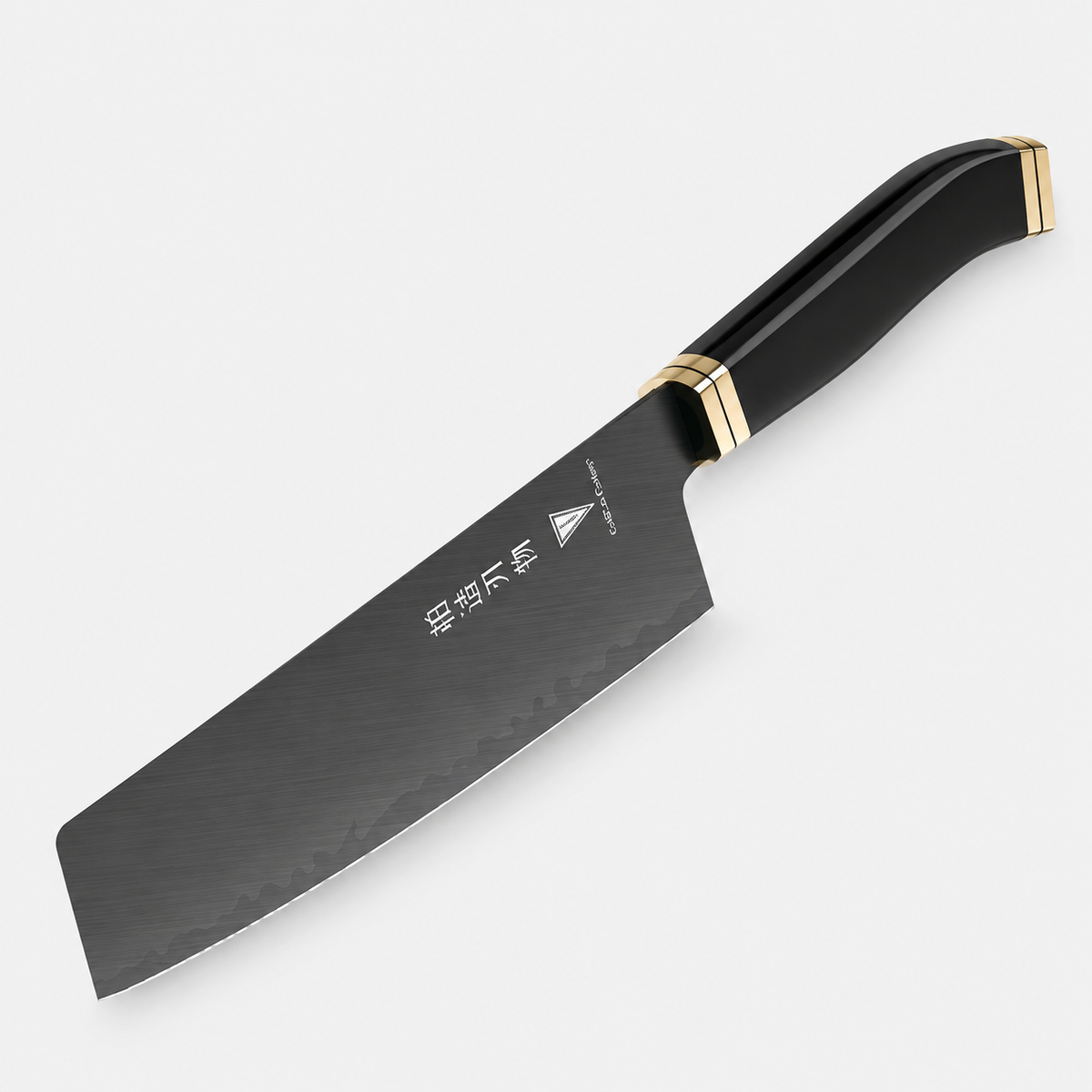 Nakiri Noir Satin — 17,8 cm — vue sur fond gris