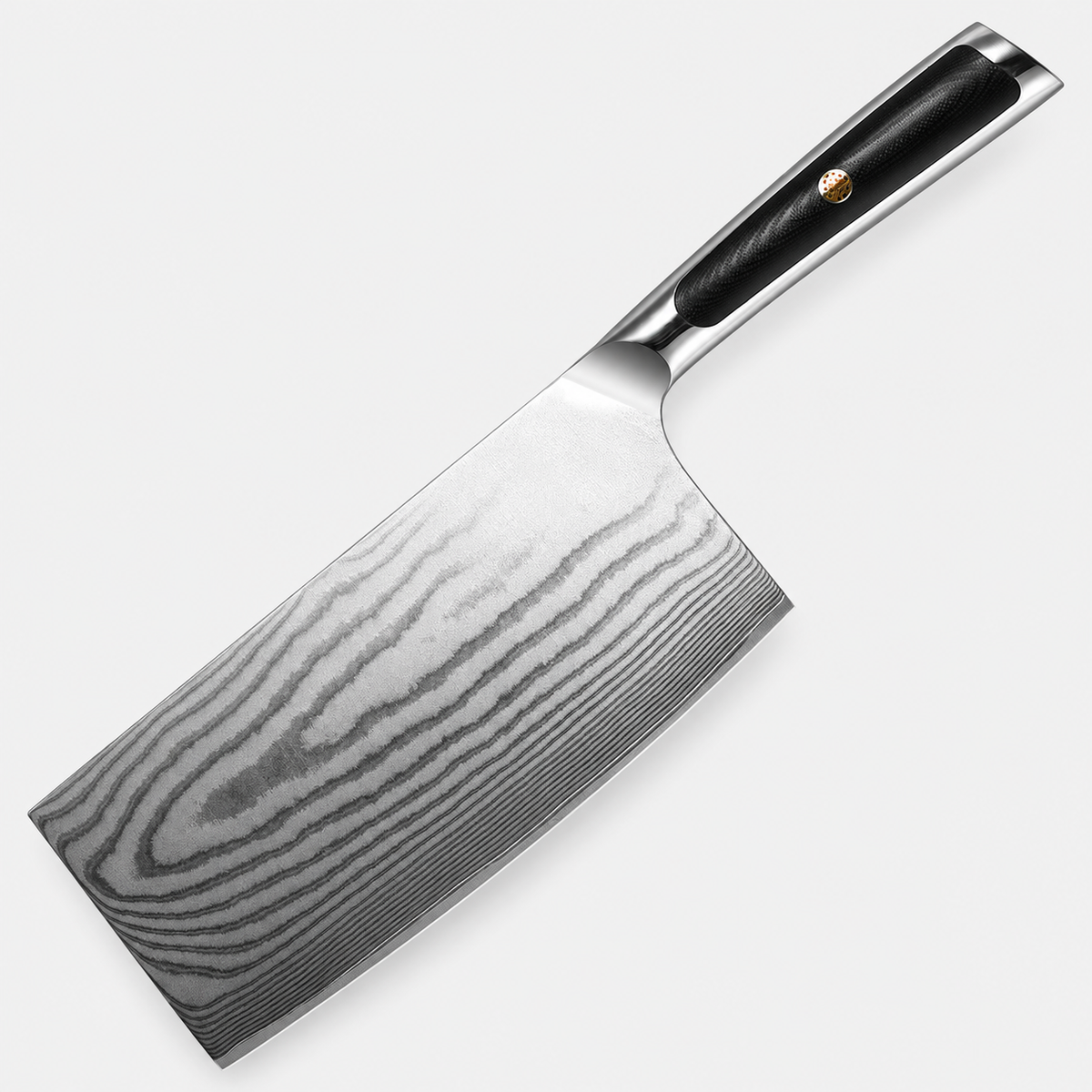 Couperet de cuisine Ligne Noire — 17,8 cm — vue sur fond gris
