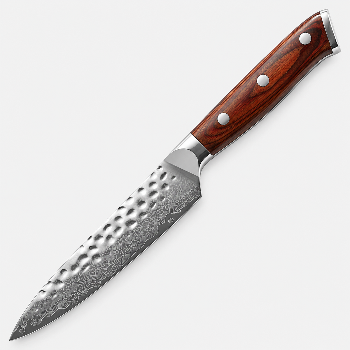 Couteau utilitaire Acajou — 12,7 cm — vue sur fond gris