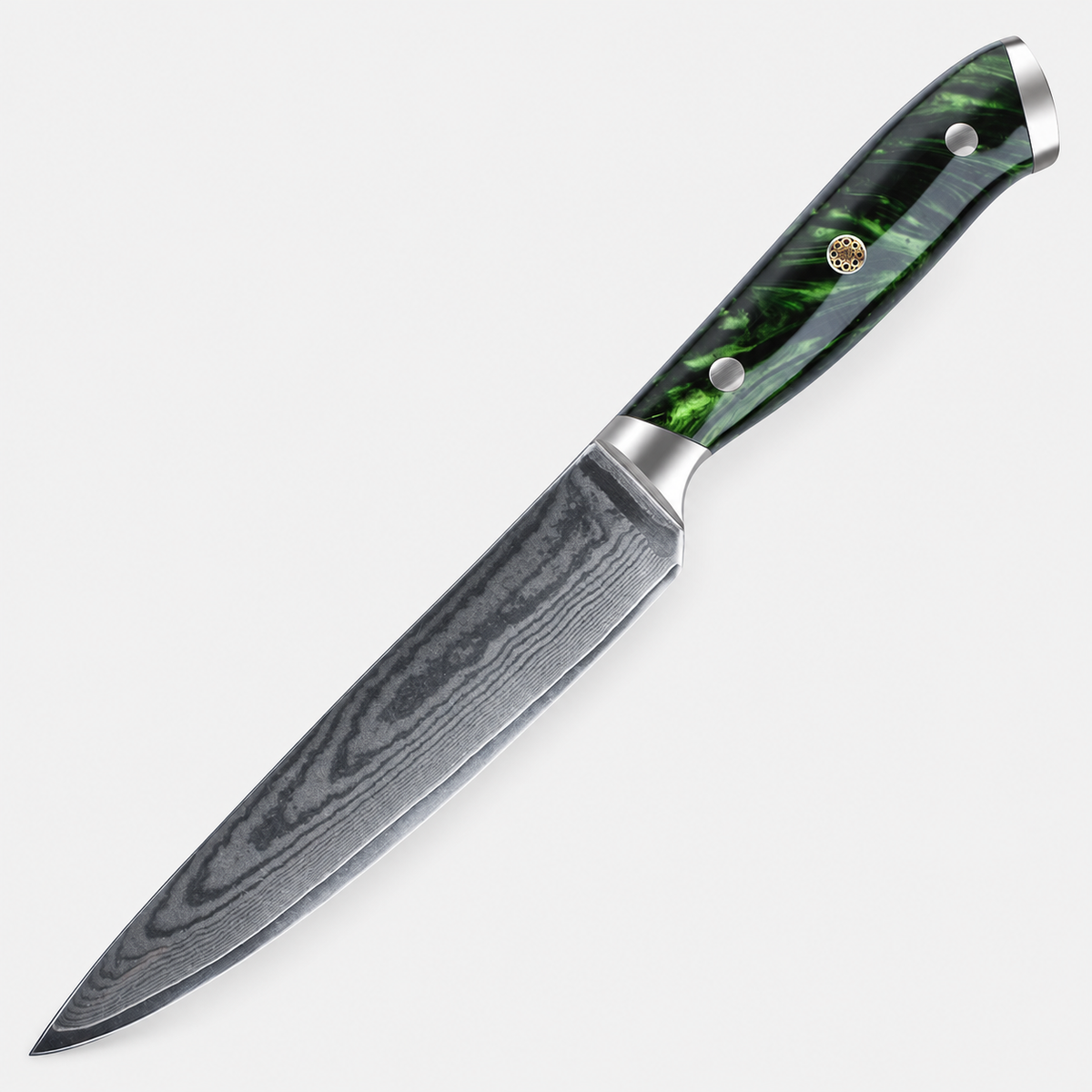 Couteau utilitaire Jade — 12,7 cm — vue sur fond gris