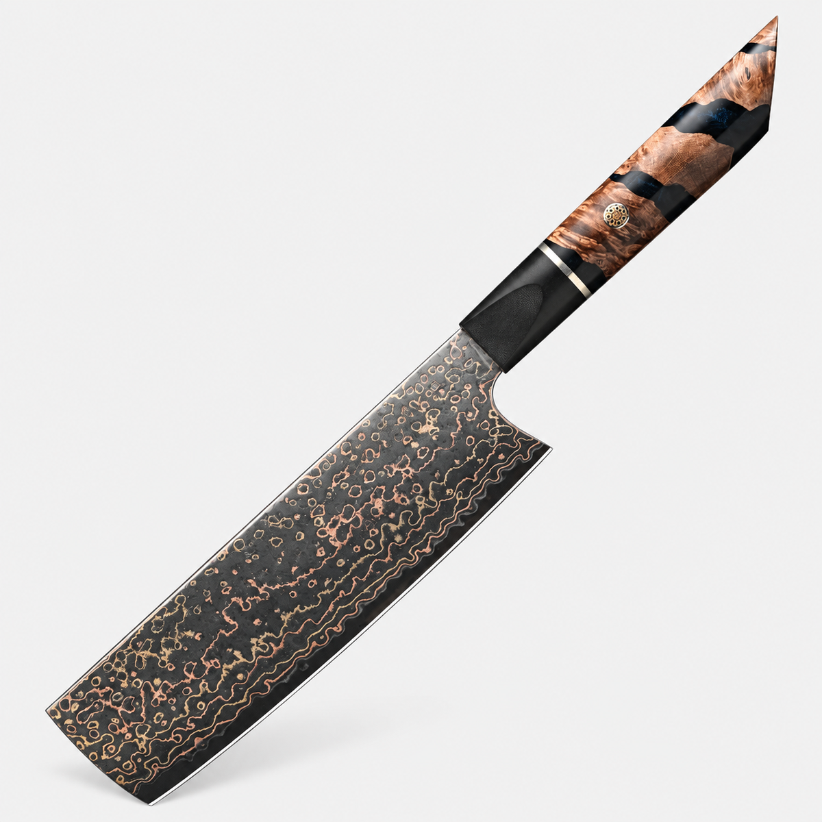 Nakiri Cuivre Minéral — 17,8 cm — vue sur fond gris