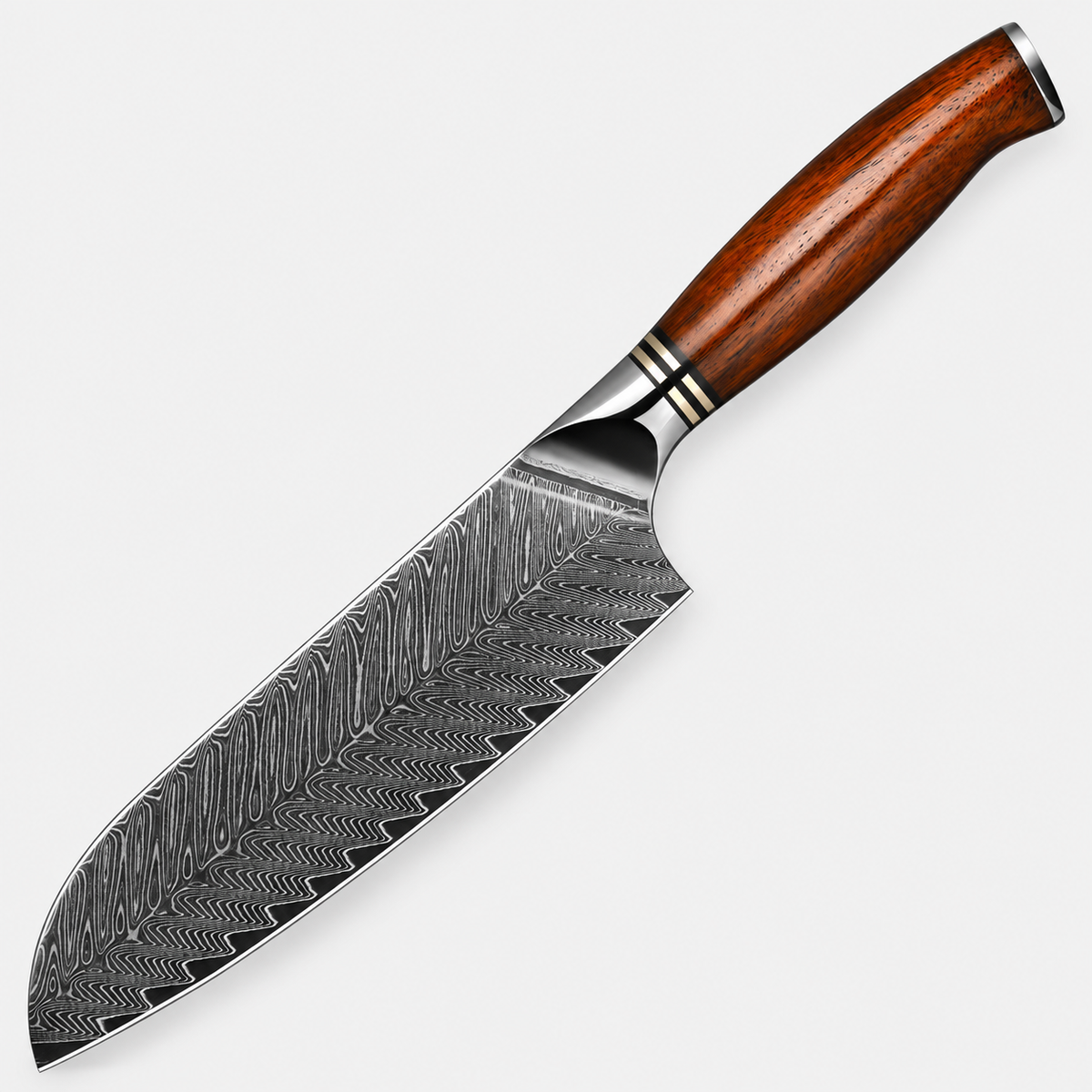 Santoku Ambre — vue sur fond gris