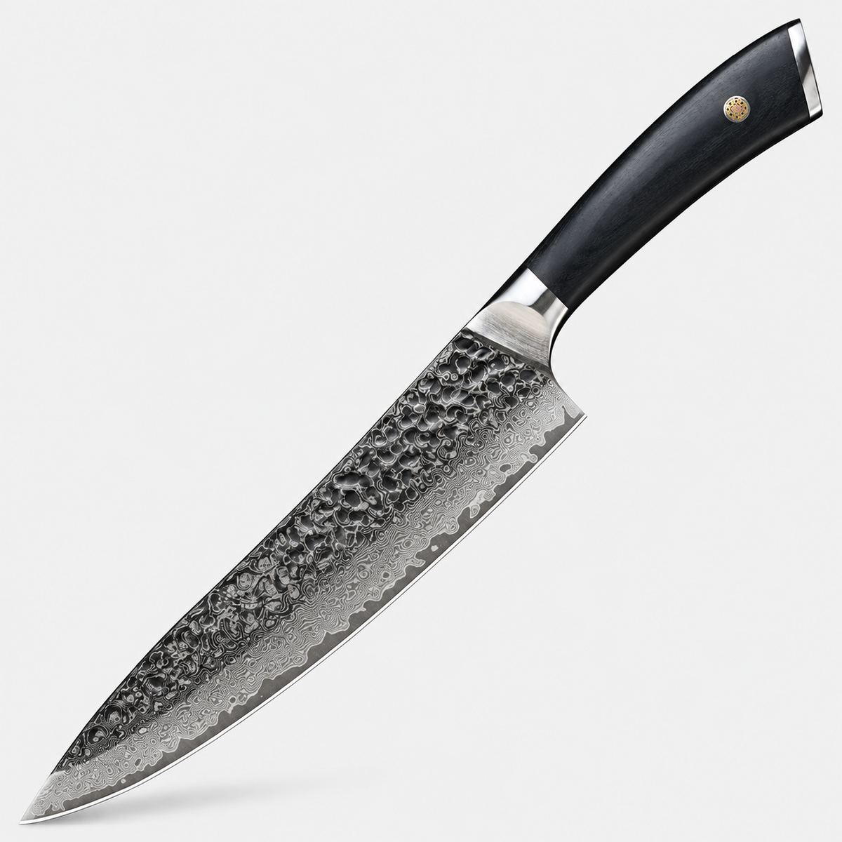 Couteau de chef Noctis — 20,3 cm — vue sur fond gris