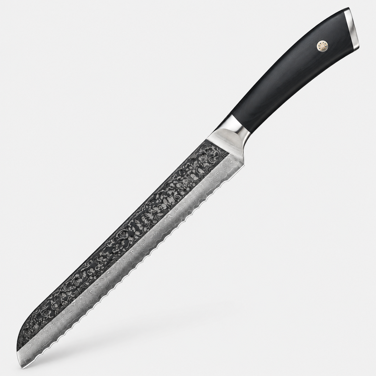 Couteau à pain Noctis — 20,3 cm — vue sur fond gris