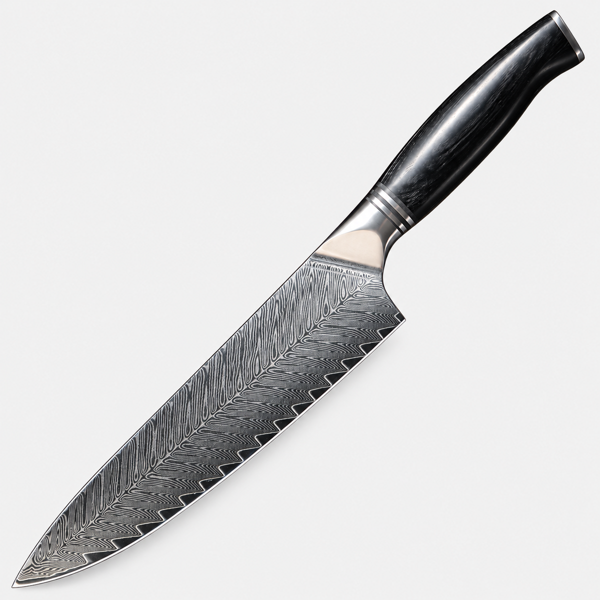 Couteau de chef Encre — 20,3 cm — vue sur fond gris
