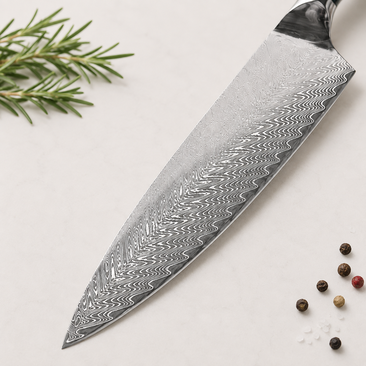 Couteau de chef Japonais en acier - Série Shinju — vue 4