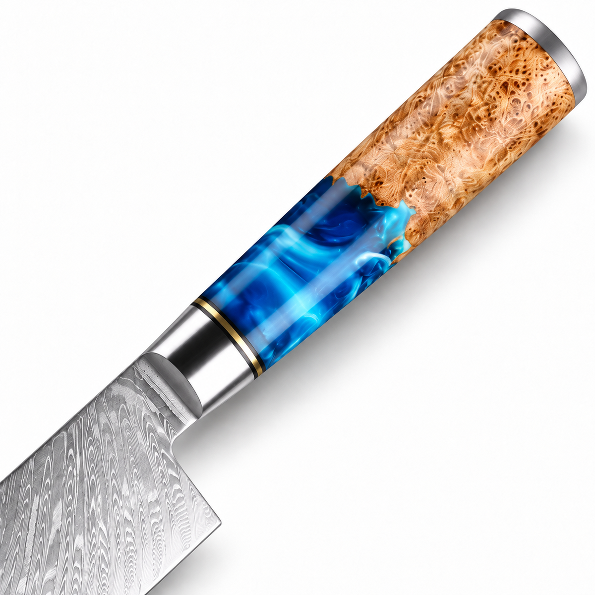 Santoku XITUO 7 pouces — La précision en bleu