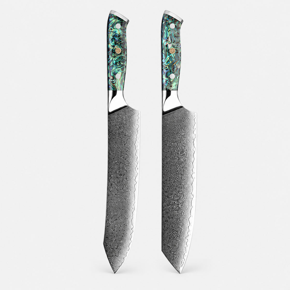 Nacre Grand Service — 11 couteaux Damas