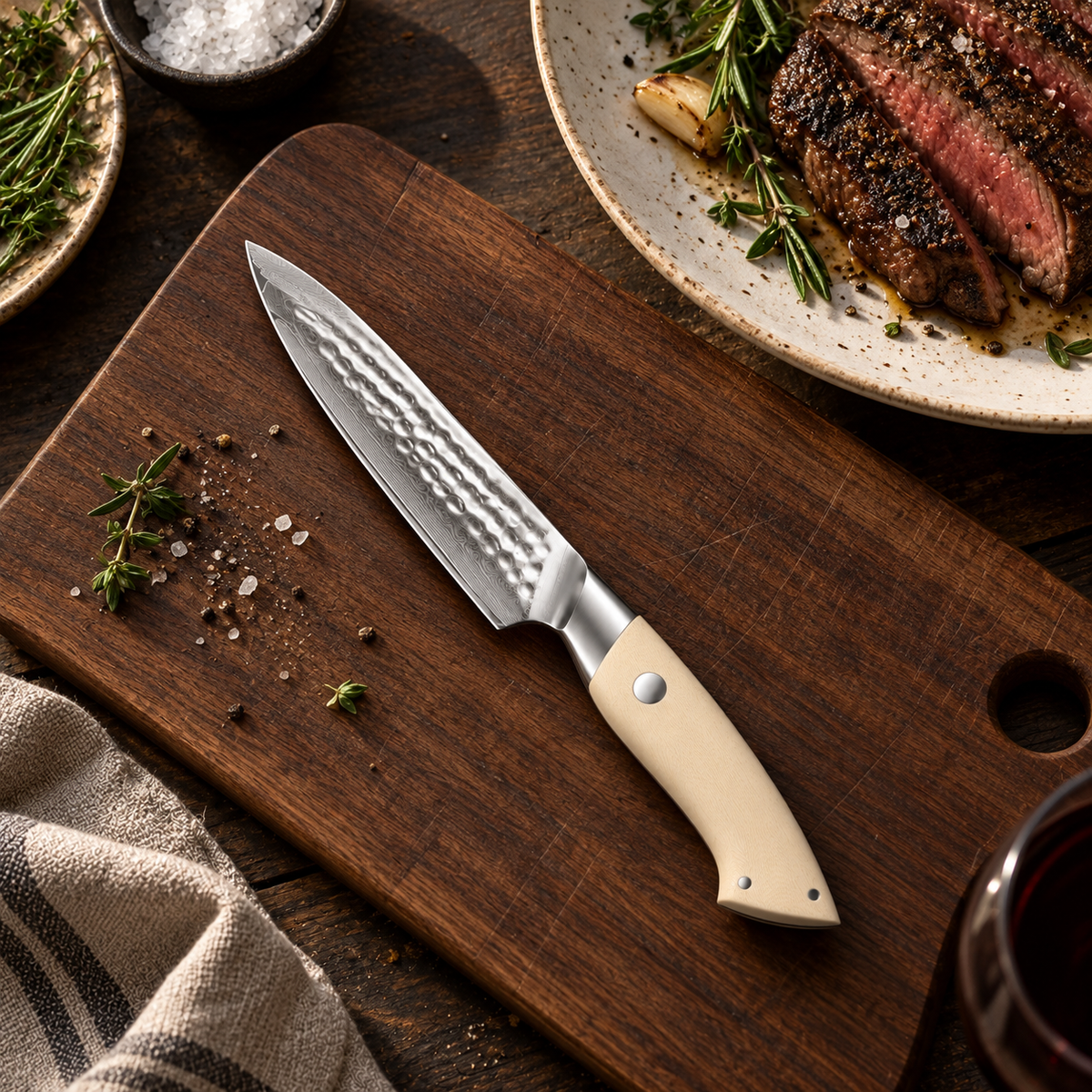 Épure — 4 couteaux à steak Damas