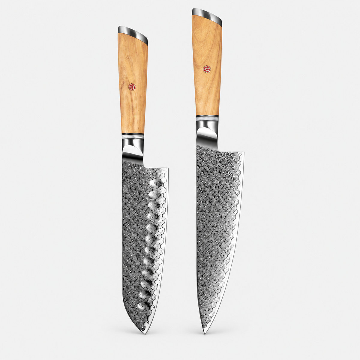 Olivier Grand Atelier — 8 couteaux Damas et fusil