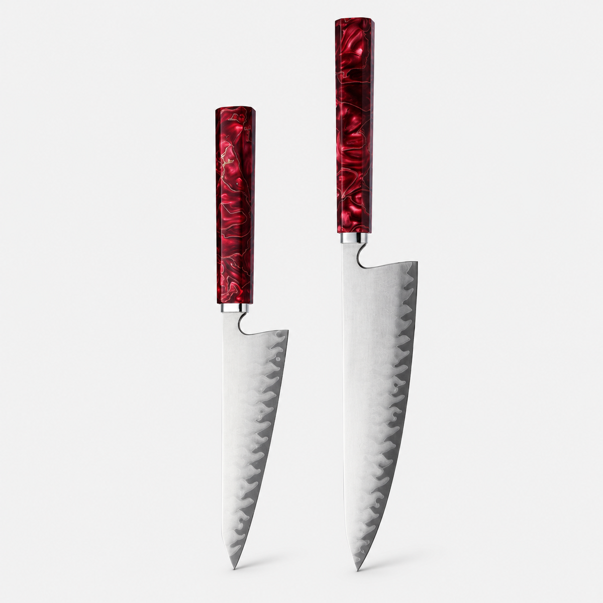 Cuivre Rouge — 4 couteaux à manches résine