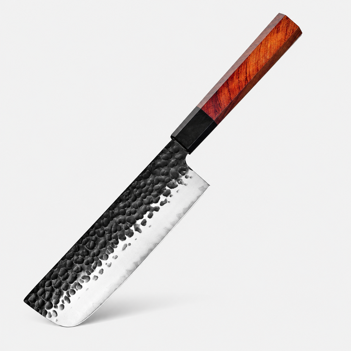 Nakiri Sylvestre — Couteau à légumes 7 pouces — vue complète sur fond gris