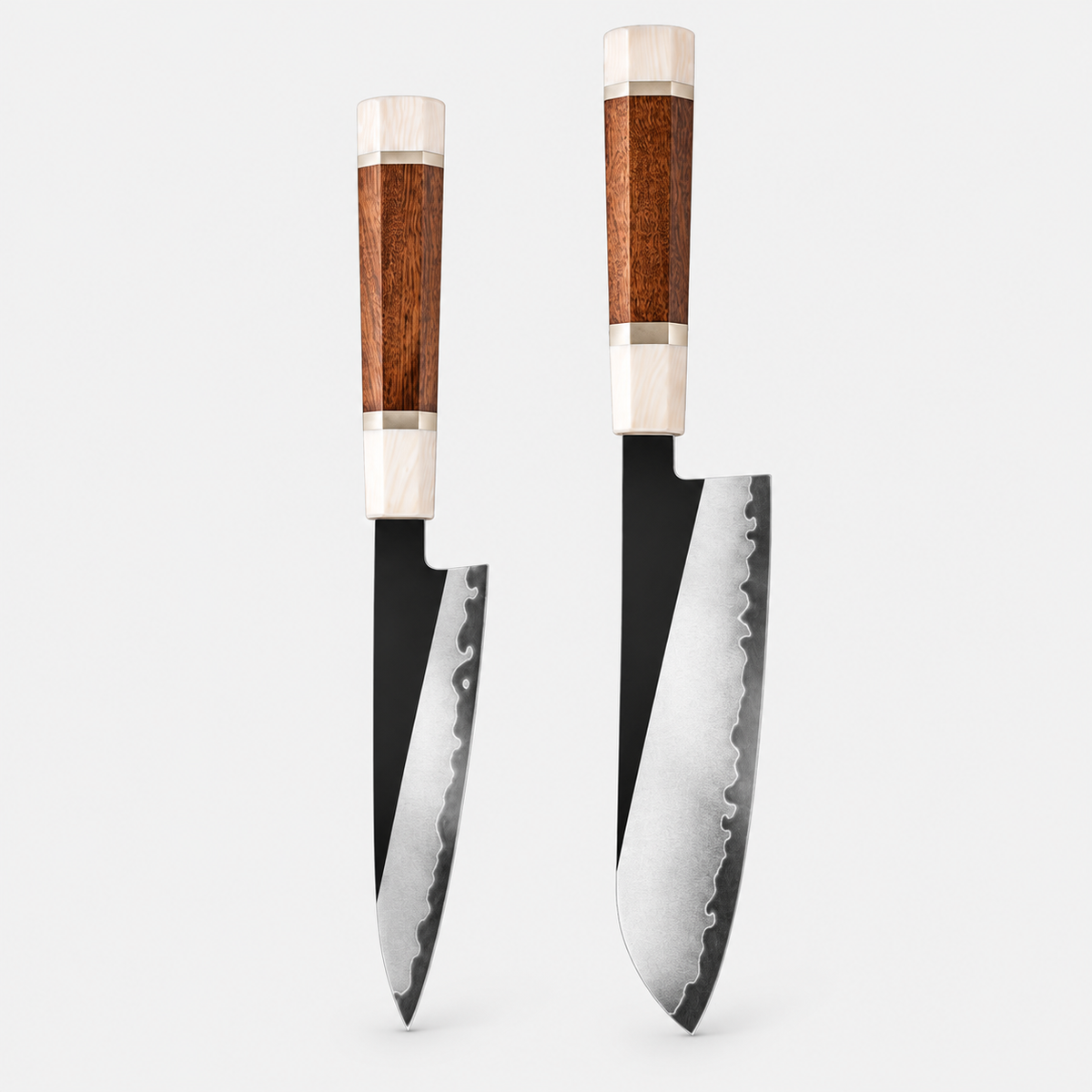 Bois Ivoire — 5 couteaux et coffret