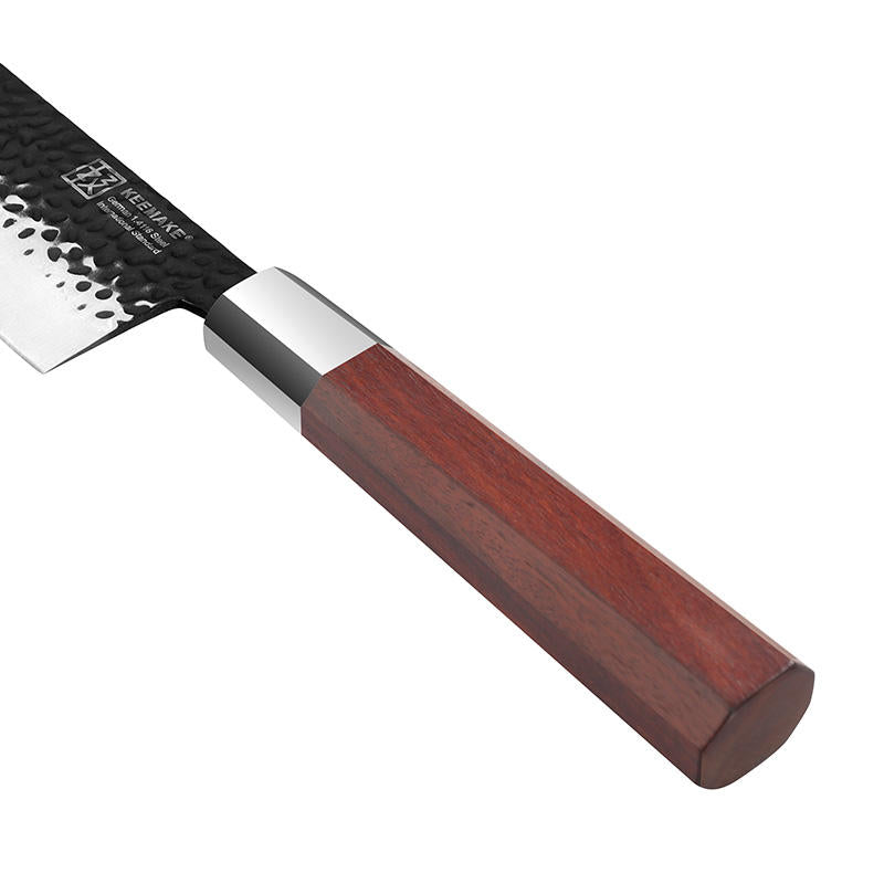 Nakiri Bois Brut — 17,8 cm — détail et mise en situation