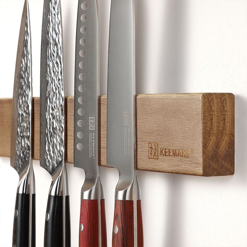 Barre magnétique Acacia — 27,9 cm — détail et mise en situation