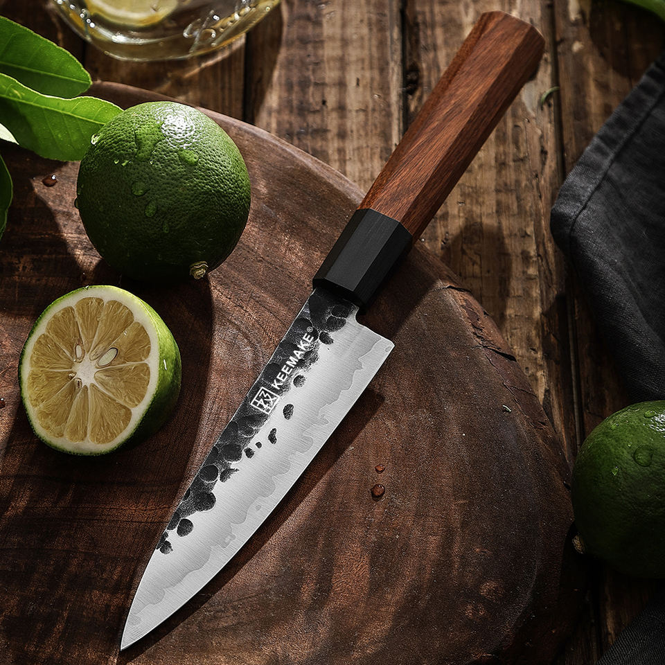 Couteau utilitaire Terre Rouge — 12,7 cm — détail et mise en situation