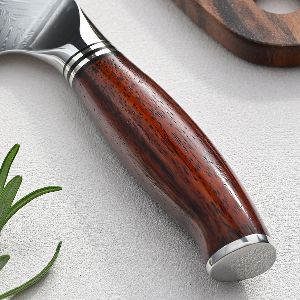 Santoku Ambre — détail et mise en situation