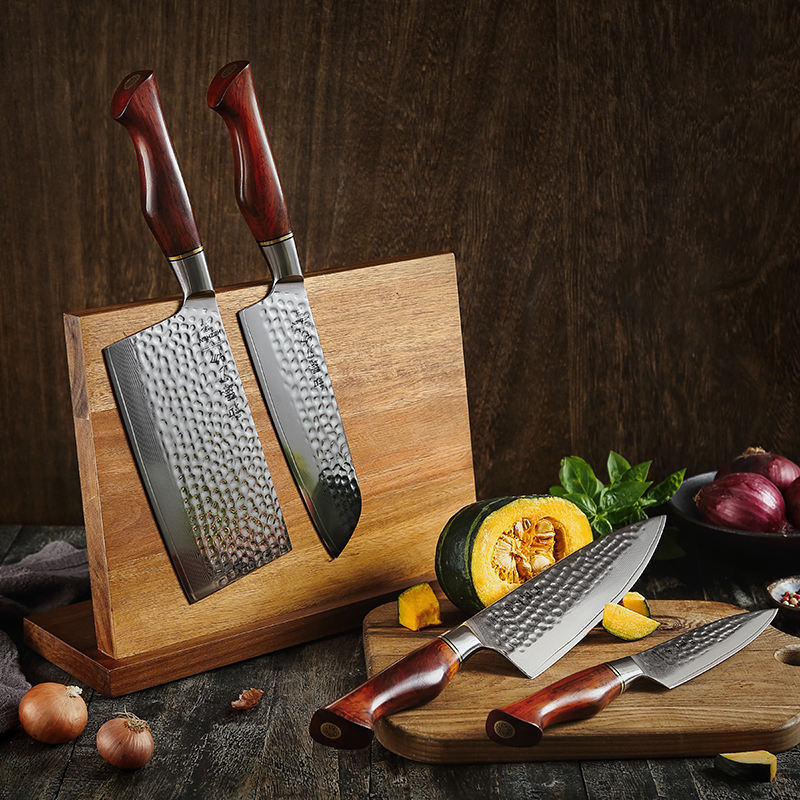 Coffret Rubis — 4 couteaux et support magnétique — vue 4