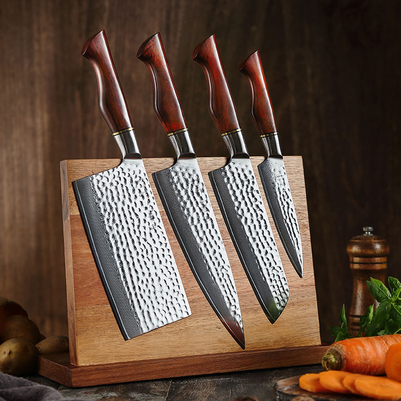 Coffret Rubis — 4 couteaux et support magnétique — vue 3