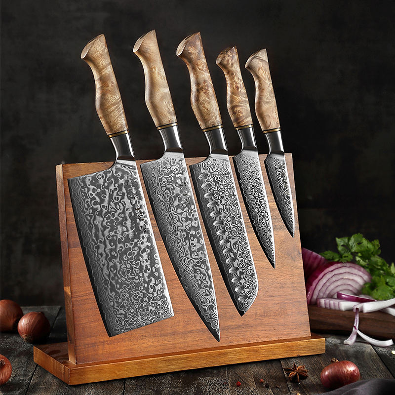 Coffret Clairbois — 4 couteaux et support magnétique — vue 2