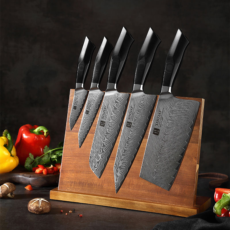 Coffret Basalte — 4 couteaux et support magnétique — vue 3
