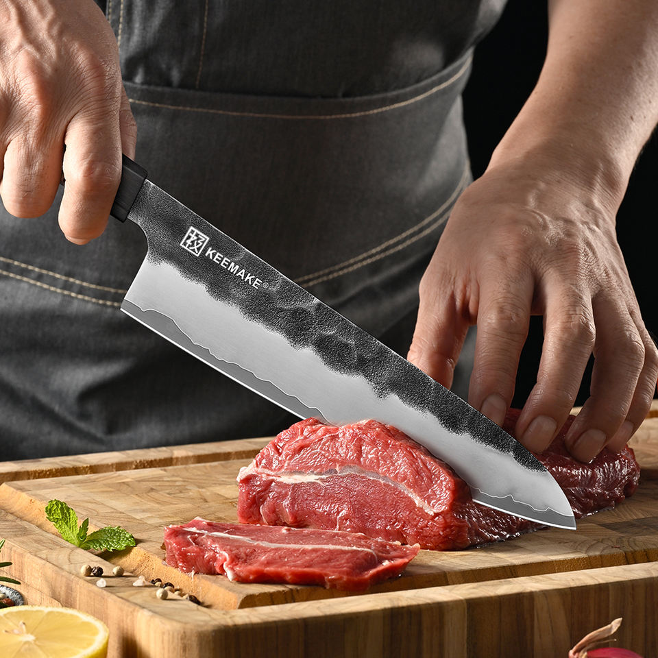 Couteau de chef Sillage — 20,3 cm — détail et mise en situation