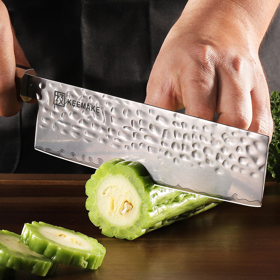 Nakiri Palissandre — 17,8 cm — détail et mise en situation