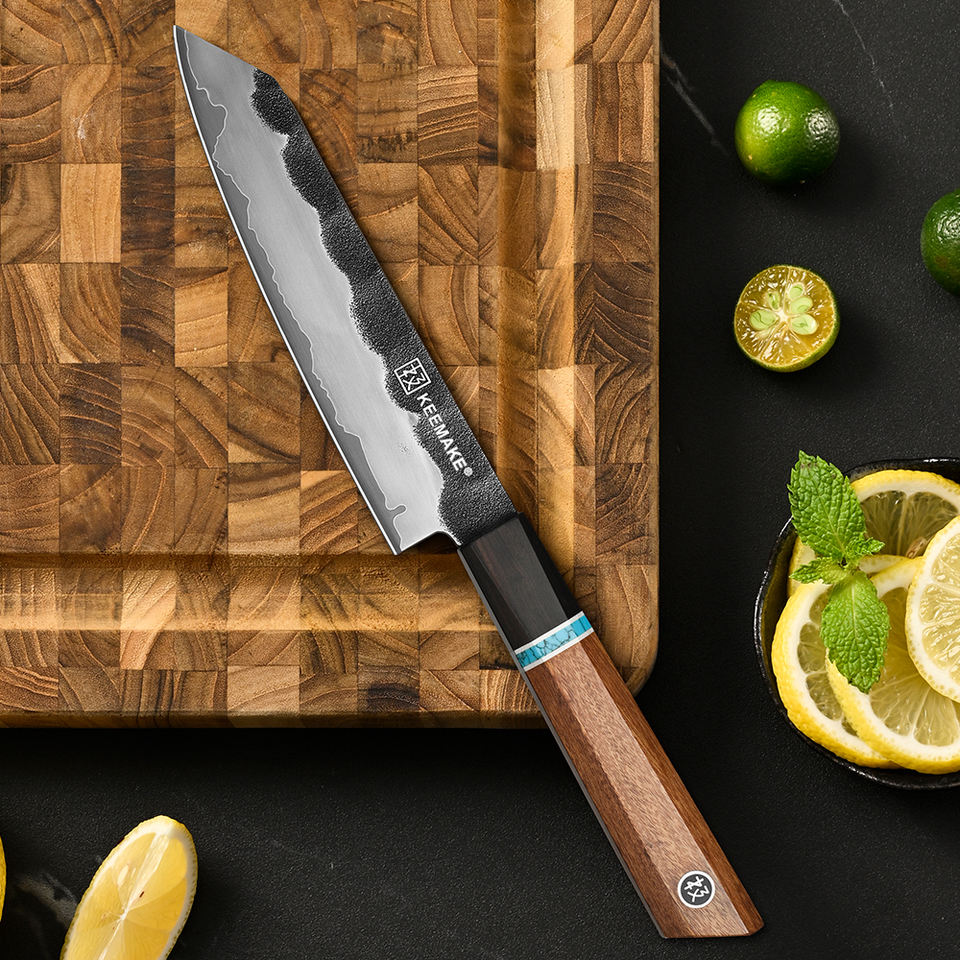 Kiritsuke Sillage — 14 cm — détail et mise en situation