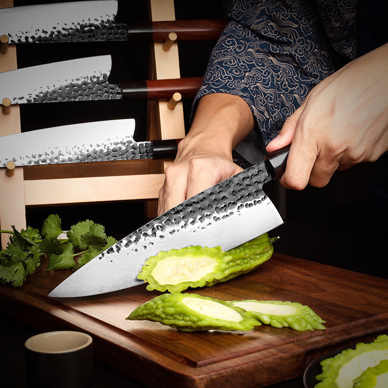 Bois de Braise — 8 couteaux de cuisine