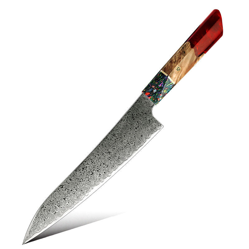 Chef Flamme — Couteau Damas 8,5 pouces